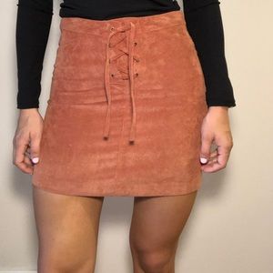 Burnt orange corduroy skirt. Sz 8.
